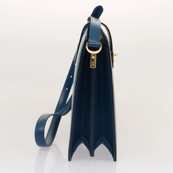 LOUIS VUITTON Epi Capuchin Shoulder Bag Blue - Picture 4 of 16